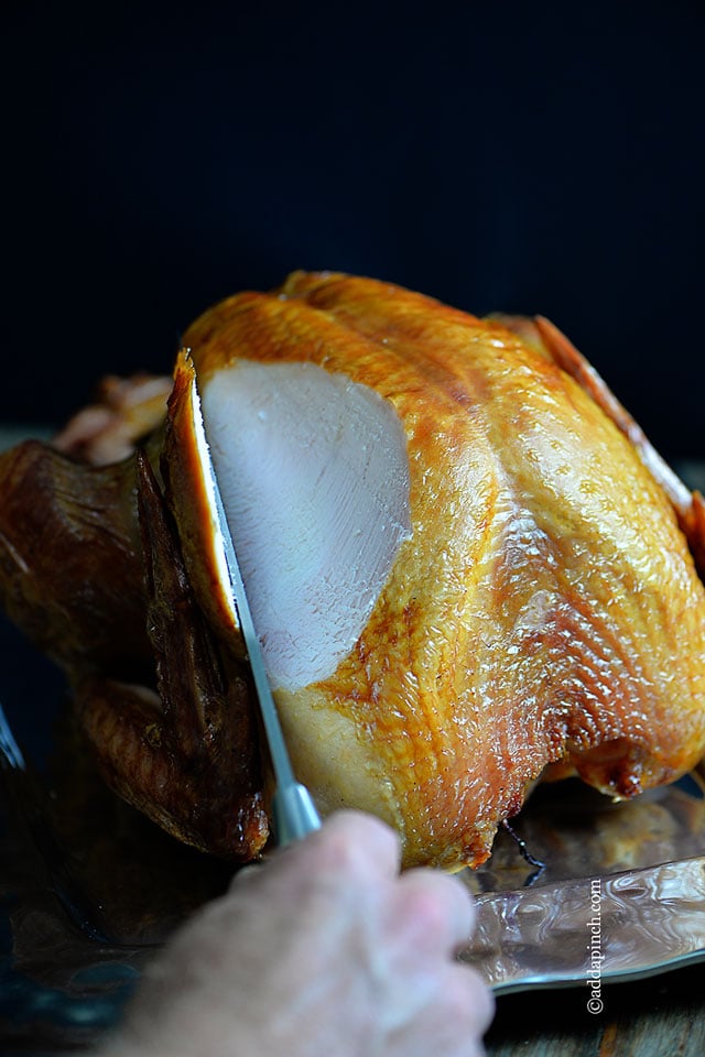 Smoked Turkey Recipe | ©addapinch.com